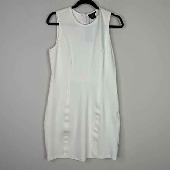 New Armani Exchange Sleeveless Bodycon Dress Women's Size Large - Picture 1 of 7